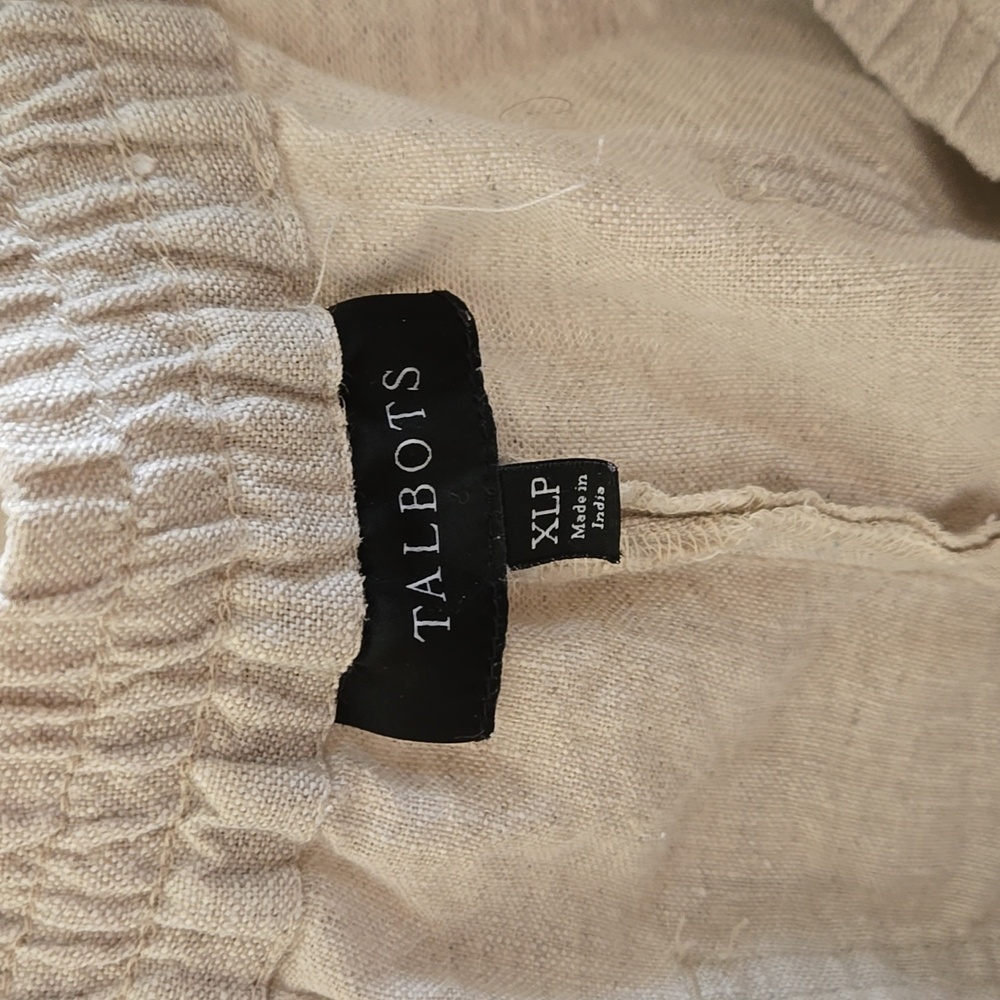 Talbots Linen Pant Size XLP - Picture 5 of 6